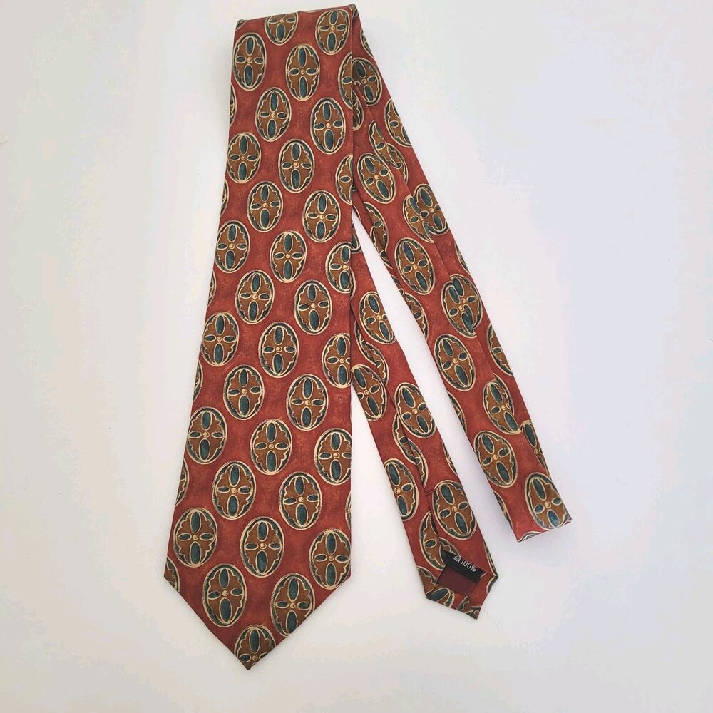 Paul Smith Men's Neck Tie Necktie Designer Silk Multicolor Abstract Boho